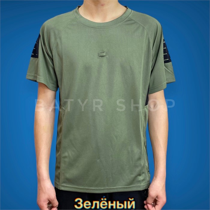 Тактическая футболка с велкро панелью "Yinren" Футболка комби - фото 13478
