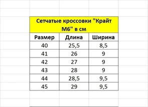 Сетчатые кроссовки "Крайт M6" 1274